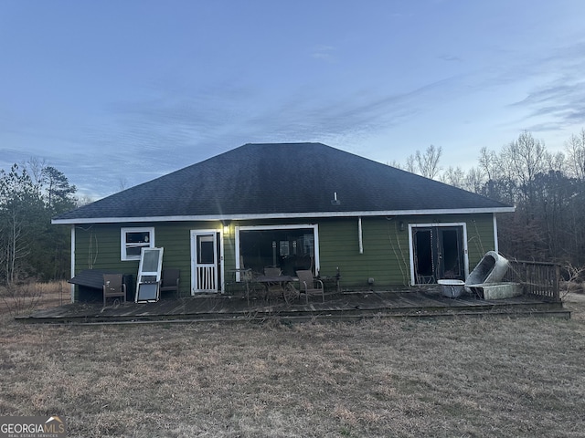 view of rear view of house