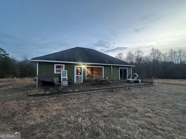 view of rear view of property