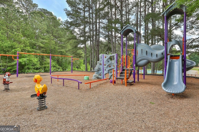 view of play area