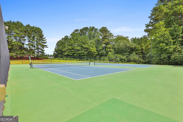 view of sport court featuring basketball court