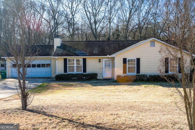 106 Gwenellen Dr, Locust Grove, GA 30248 - single story home featuring a front lawn and a garage