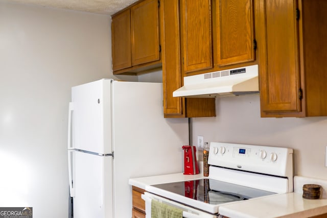 kitchen with white appliances