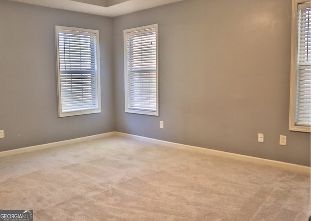 view of carpeted empty room