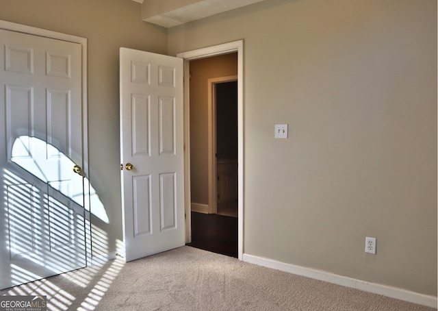 view of carpeted empty room