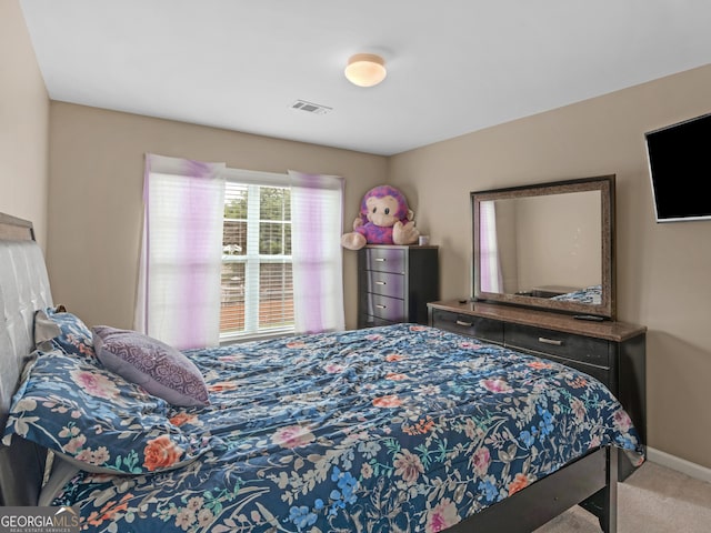 bedroom featuring carpet flooring