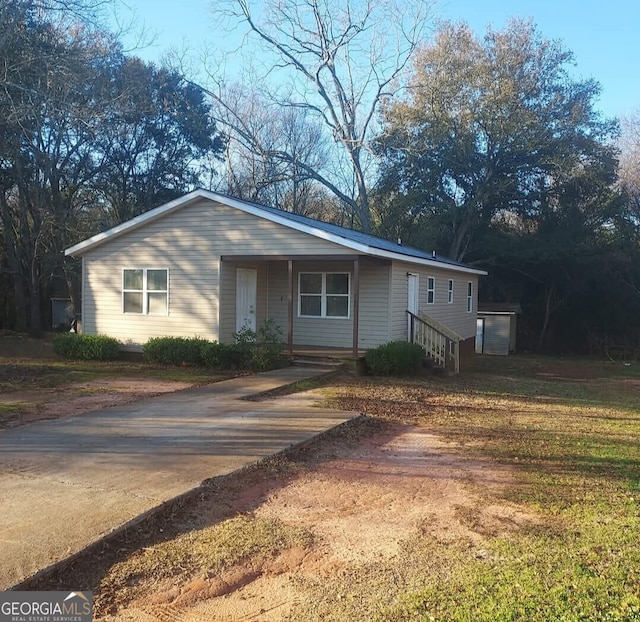 view of front of home