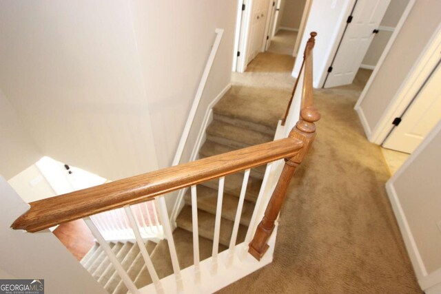 stairs with carpet