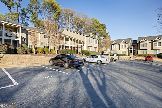 view of vehicle parking