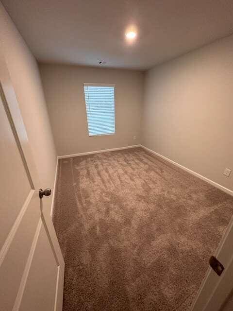 spare room with carpet