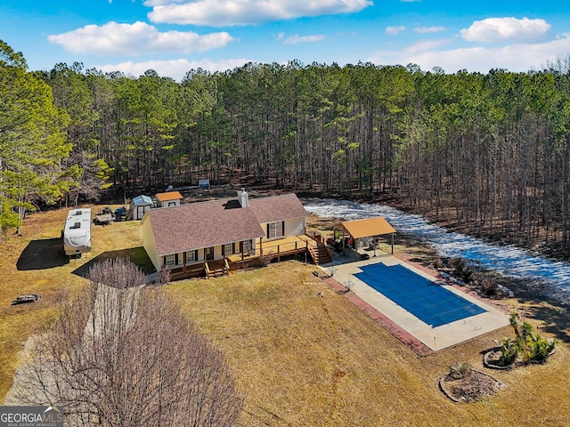 birds eye view of property