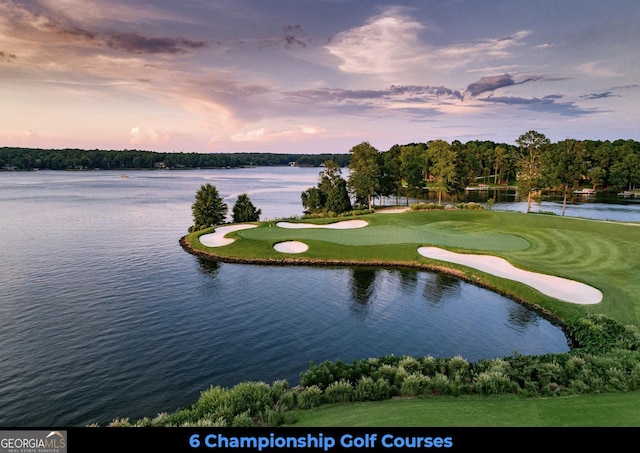 1140 Fox Bnd, Greensboro, GA 30642 - view of property's community featuring a water view and view of golf course