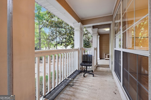 view of balcony