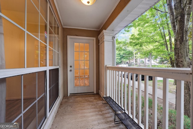 view of balcony