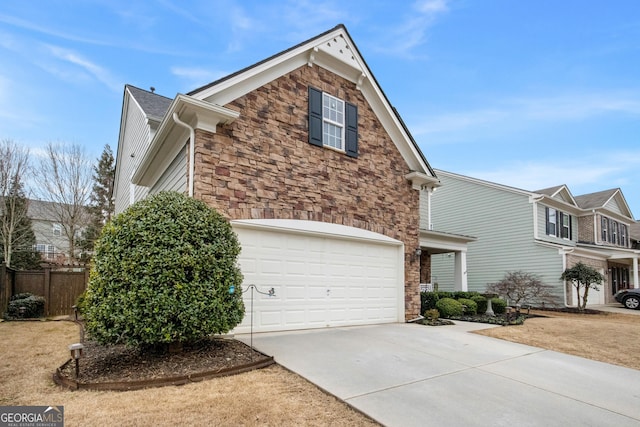 view of front of home featuring a garage