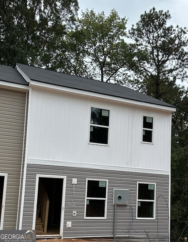 view of rear view of property