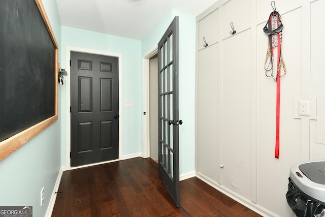 interior space featuring dark hardwood / wood-style flooring