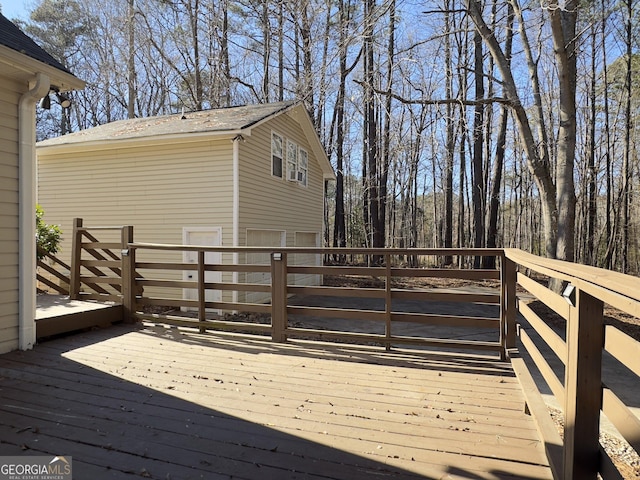 view of wooden terrace