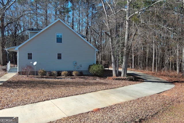 view of property exterior