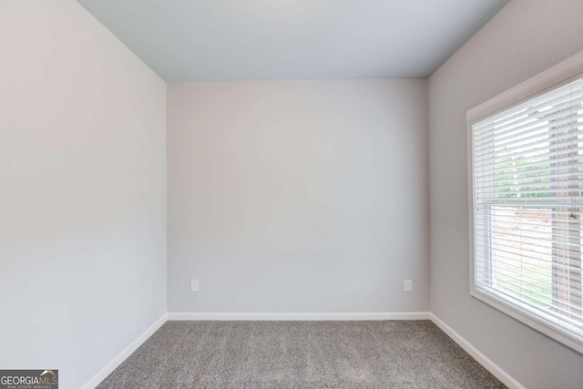 empty room featuring carpet flooring