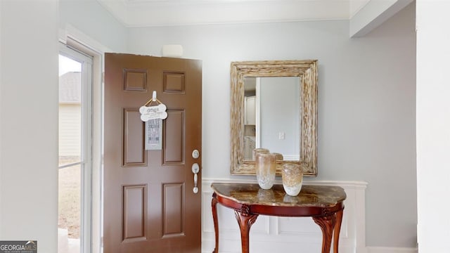 view of entrance foyer