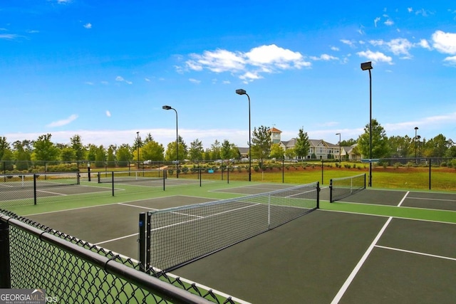 view of tennis court