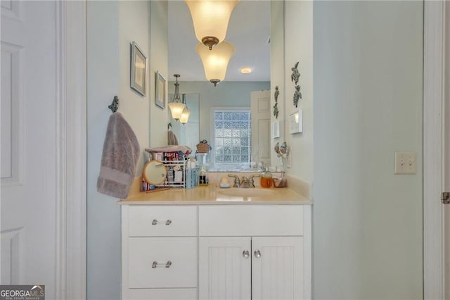 bathroom featuring vanity