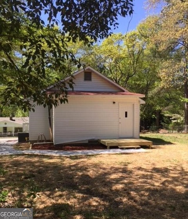 view of side of property