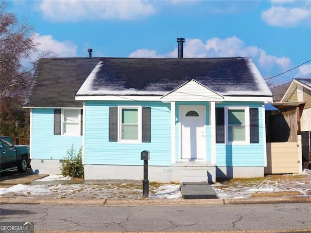 view of bungalow-style house