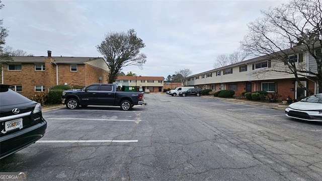 view of uncovered parking lot