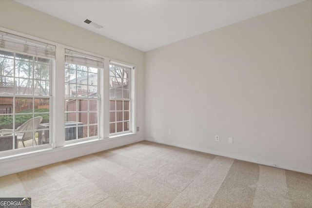 view of carpeted empty room