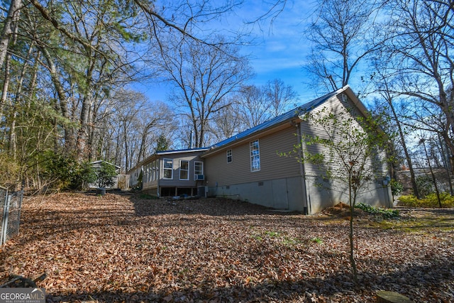 view of home's exterior