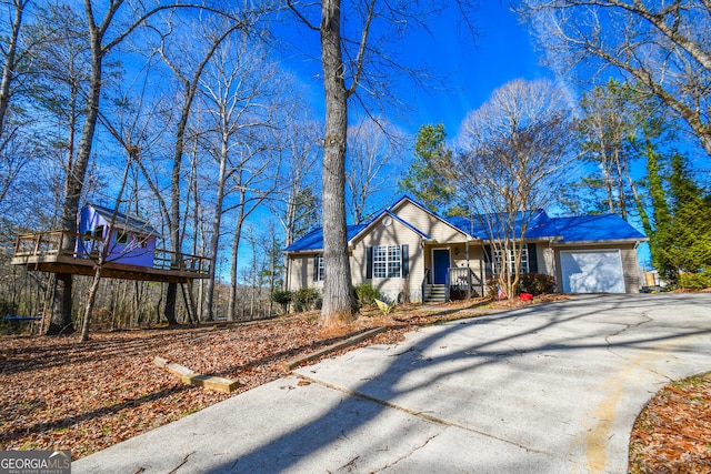 ranch-style house with a garage