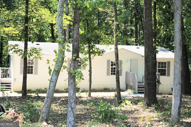 view of front of home