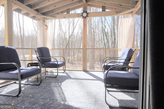 view of sunroom