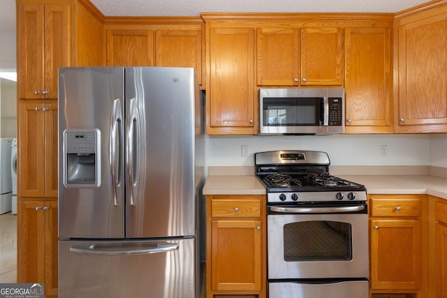 kitchen with appliances with stainless steel finishes