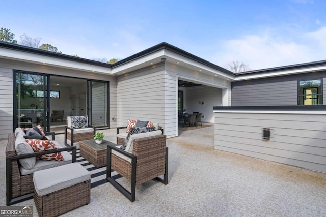 view of patio / terrace featuring an outdoor hangout area