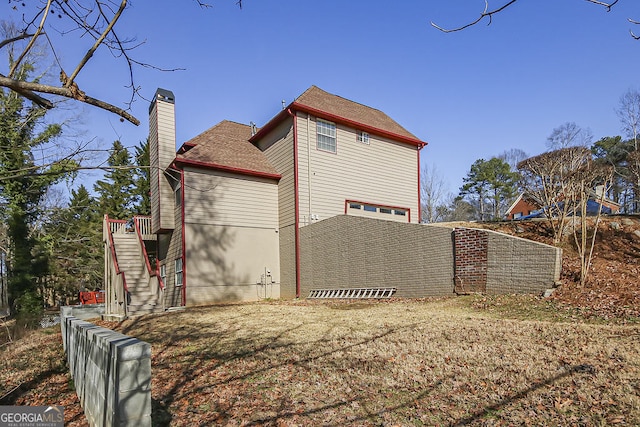 view of rear view of property