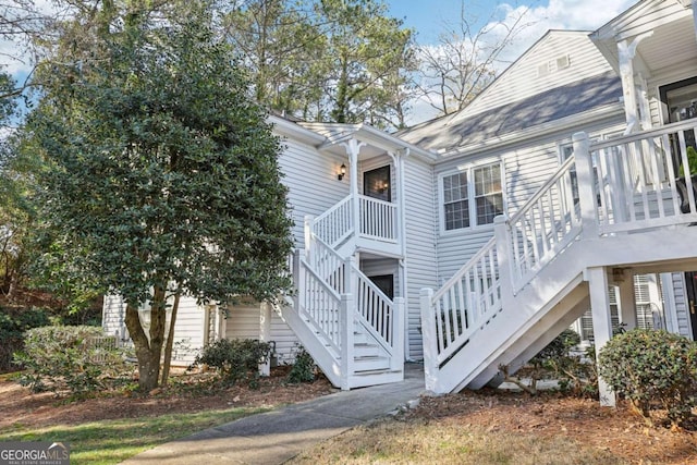 view of side of property