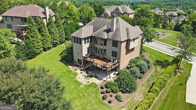 birds eye view of property