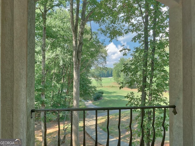 view of balcony