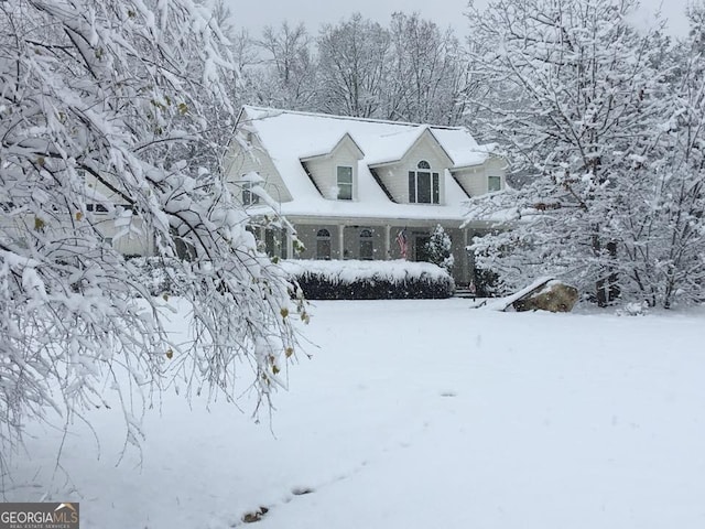 view of front of home