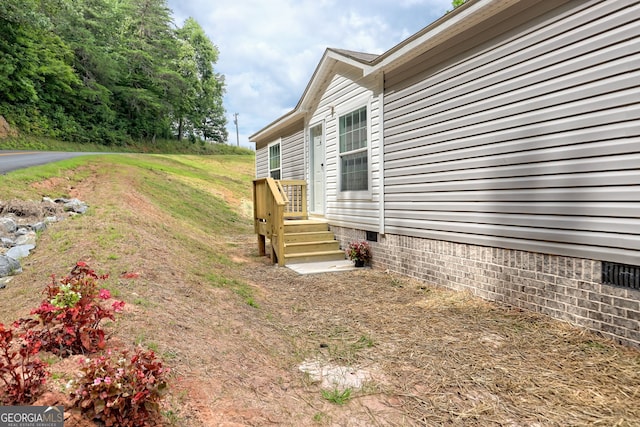 view of property exterior