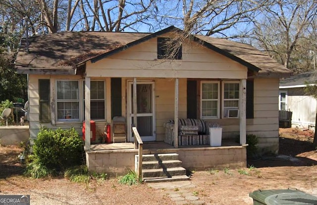 bungalow-style home featuring a porch