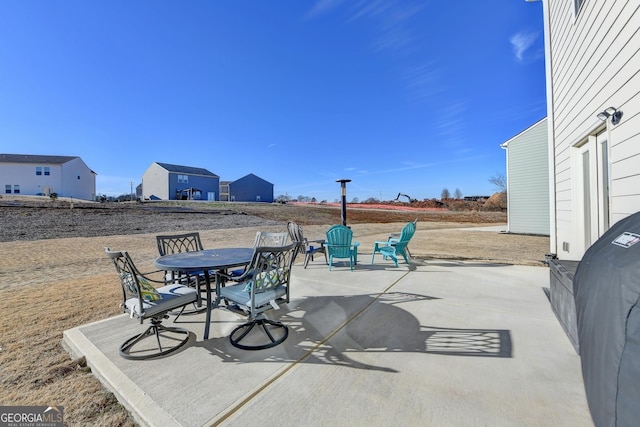 view of patio featuring grilling area