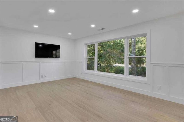 interior space featuring a wealth of natural light and light wood-type flooring