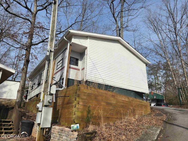 view of side of property