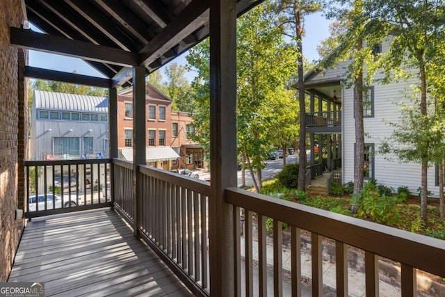 view of balcony