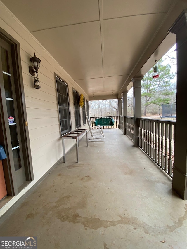 view of patio / terrace featuring covered porch