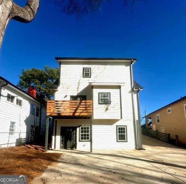 view of rear view of property