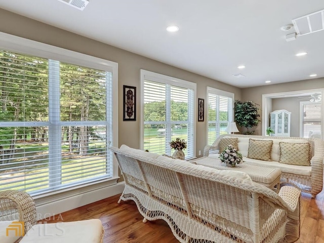 bedroom featuring hardwood / wood-style floors